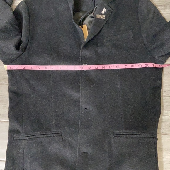 KSUBI BLACK TRENCH WOOL COAT - Picture 8 of 16